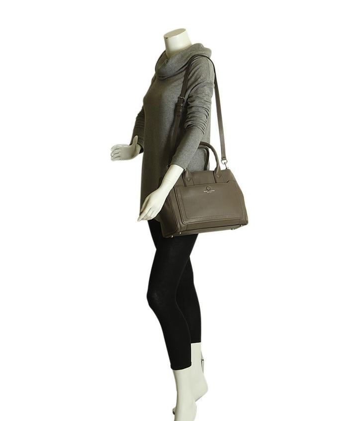 Marc Jacobs Empire Grey Leather 2- Way Bag