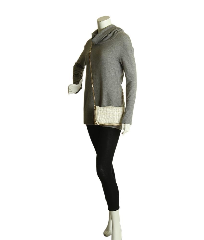Stella McCartney Tweed Falabella Beige Crossbody Bag