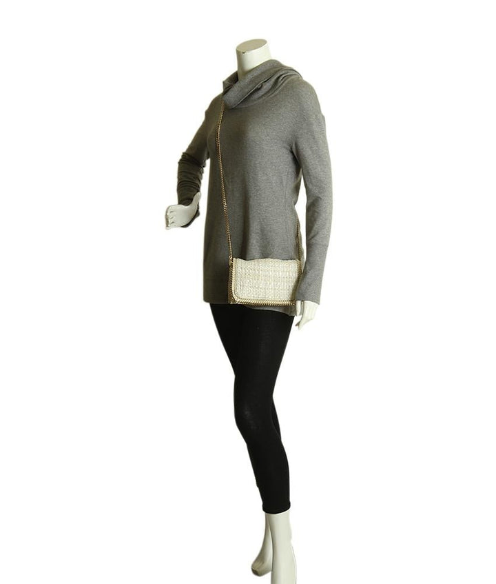 Stella McCartney Tweed Falabella Beige Crossbody Bag