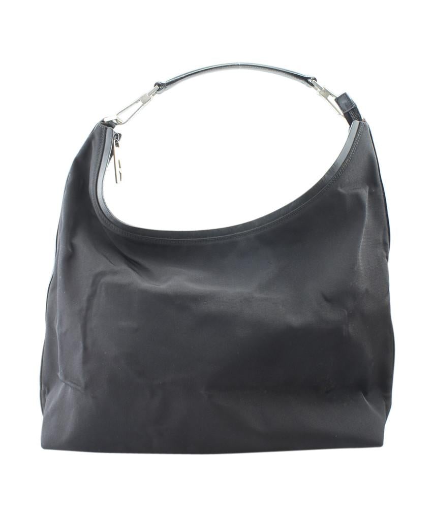 G*G Vintage Black Canvas Hobo Bag