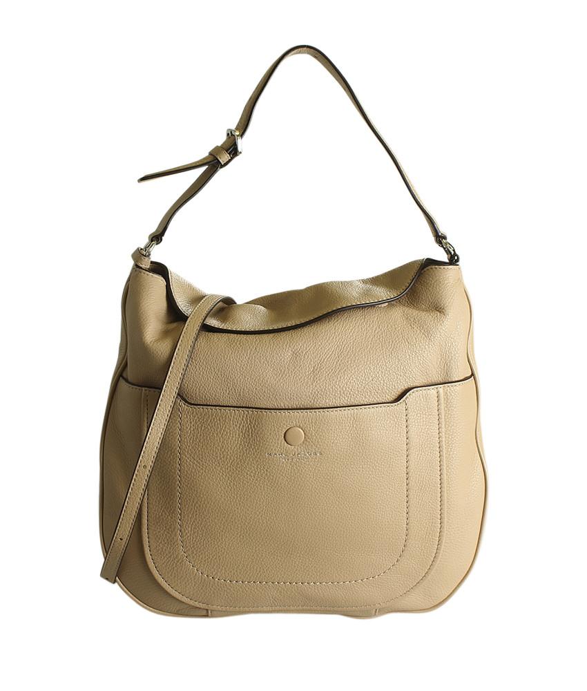 Marc Jacobs Recruit Tan Leather Hobo 2- Way Bag