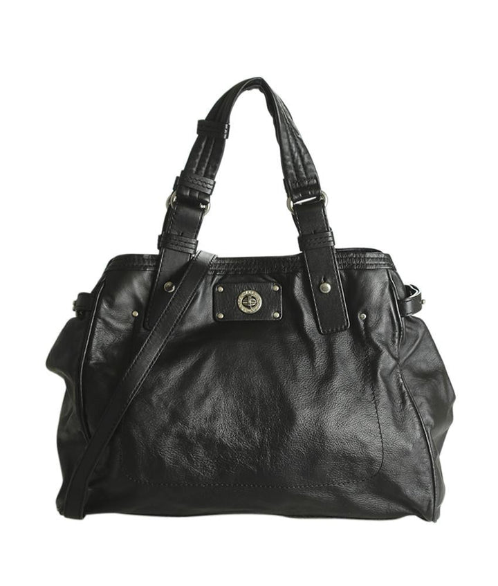 Marc Jacobs Lucy Black Leather Tote Bag