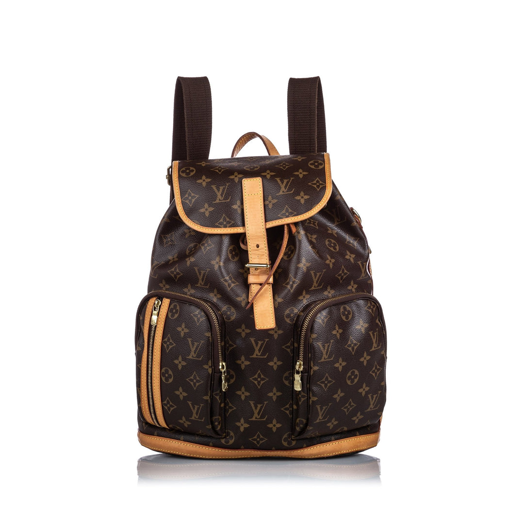 Pre-Loved Louis Vuitton Brown Monogram Bosphore Backpack FRANCE