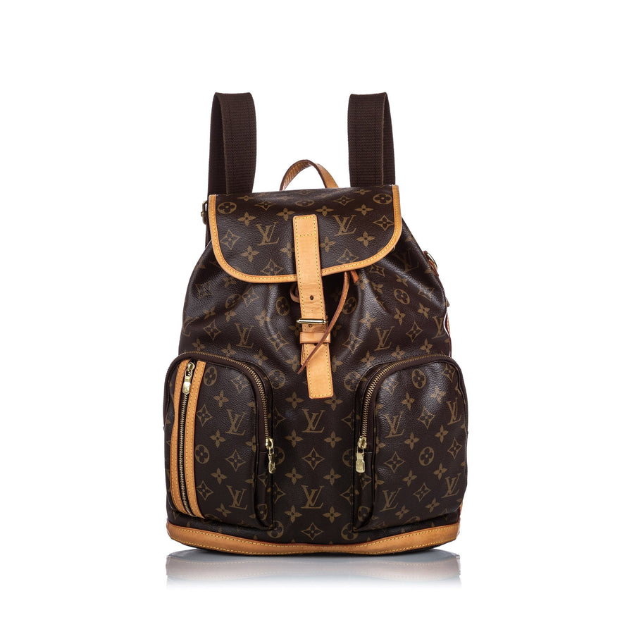 Pre-Loved Louis Vuitton Brown Monogram Bosphore Backpack FRANCE