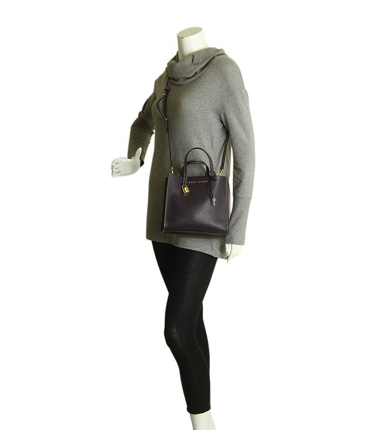 Marc Jacobs Mini Grind Purple Leather 2- Way Bag