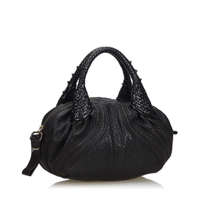 Pre-Loved Fendi Black Others Leather Mini Spy Handbag Italy