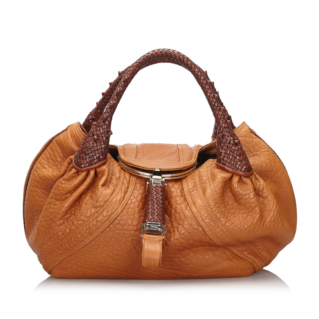 Pre-Loved Fendi Brown Light Others Leather Spy Italy