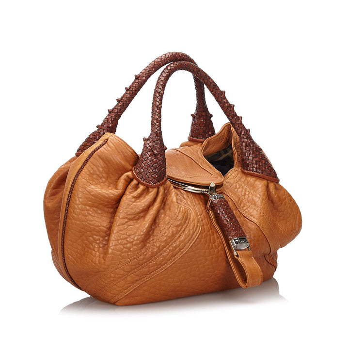 Pre-Loved Fendi Brown Light Others Leather Spy Italy