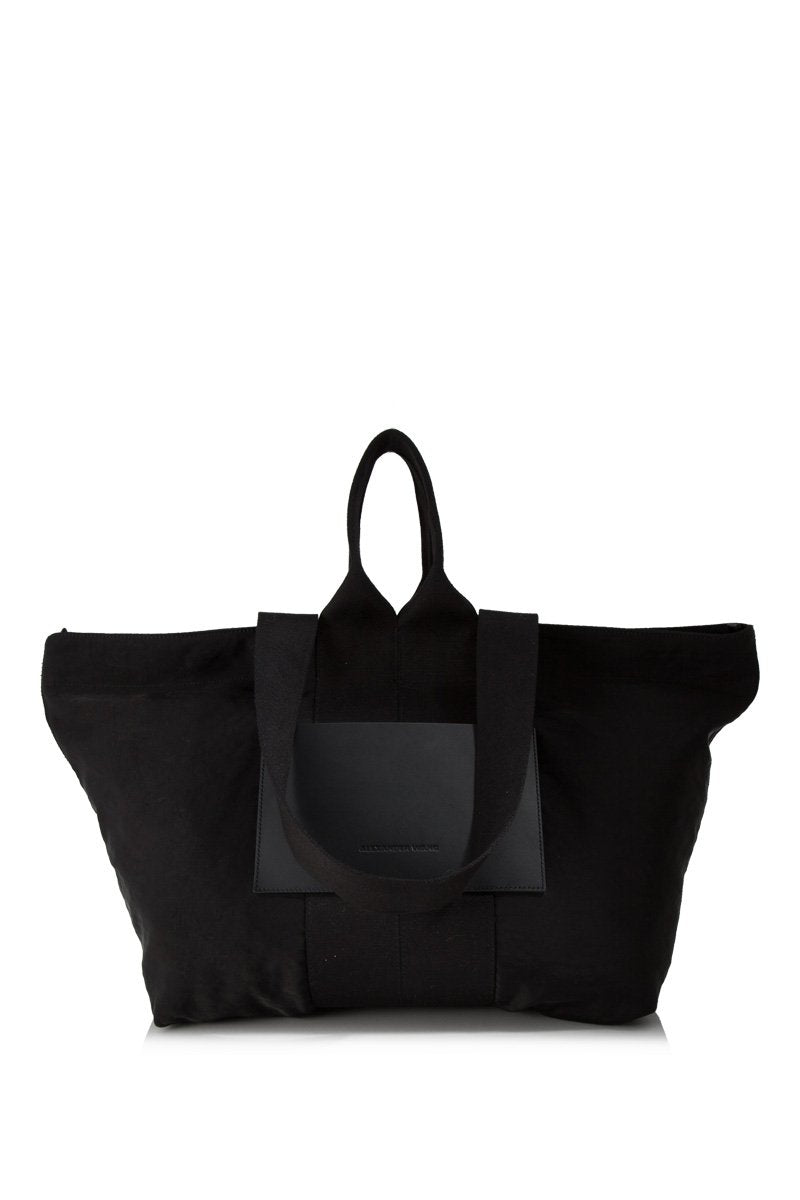 Pre-Loved Alexander Wang Black Large Nylon Logo Tote United States of America