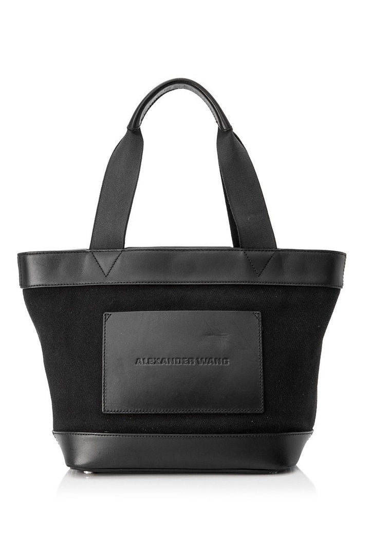 Pre-Loved Alexander Wang Black Canvas Fabric Tote Bag United States of America