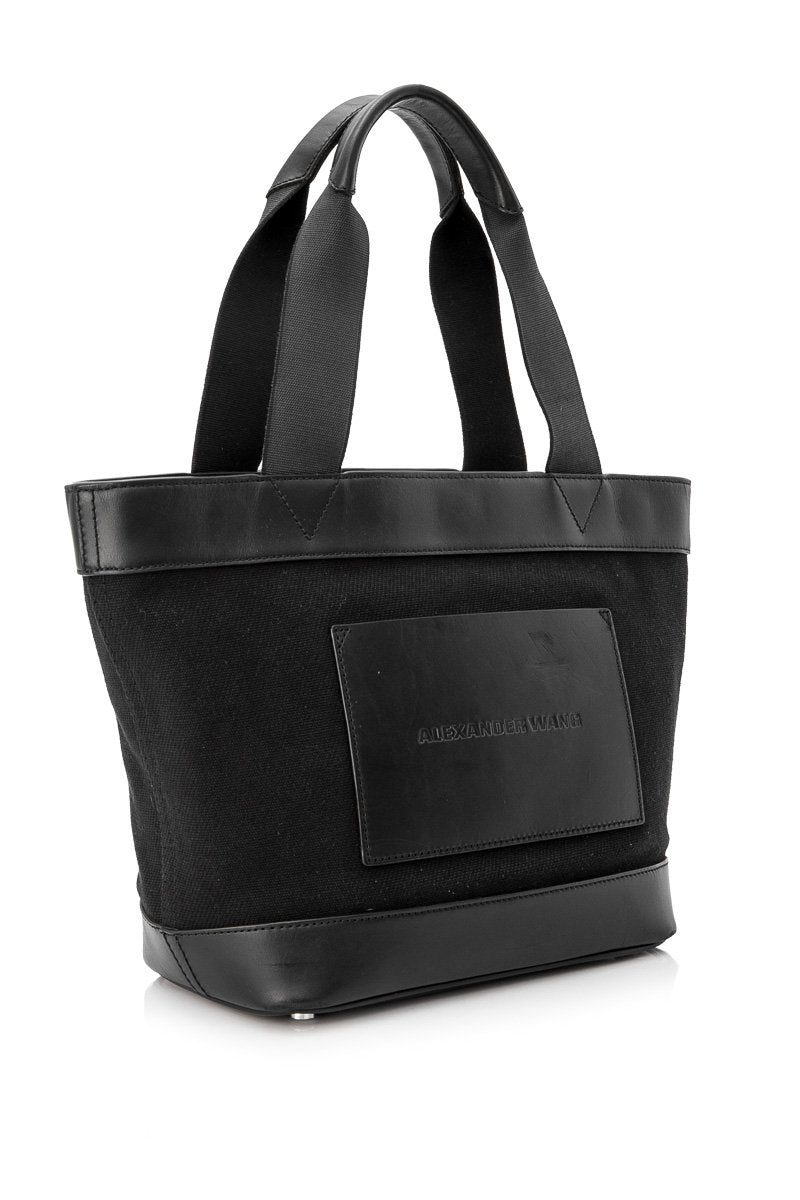 Pre-Loved Alexander Wang Black Canvas Fabric Tote Bag United States of America
