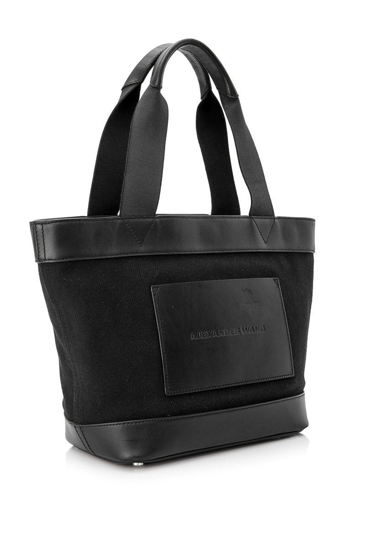 Pre-Loved Alexander Wang Black Canvas Fabric Tote Bag United States of America