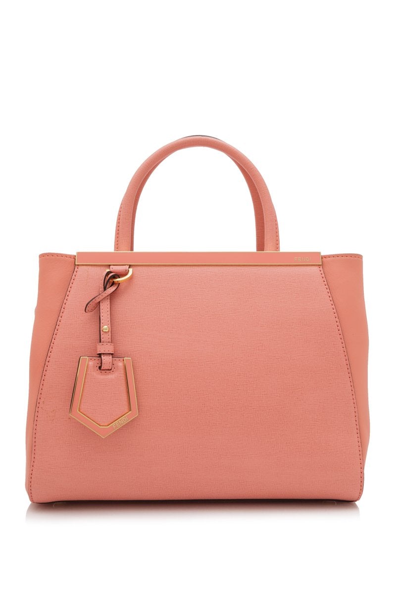 Pre-Loved Fendi Pink Calf Leather 2Jours Satchel Italy