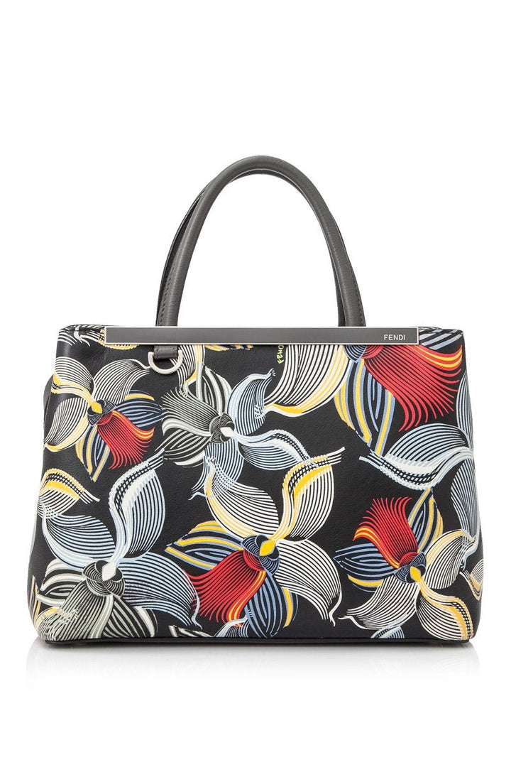 Pre-Loved Fendi Multi Calf Leather Printed 2Jours Satchel Italy