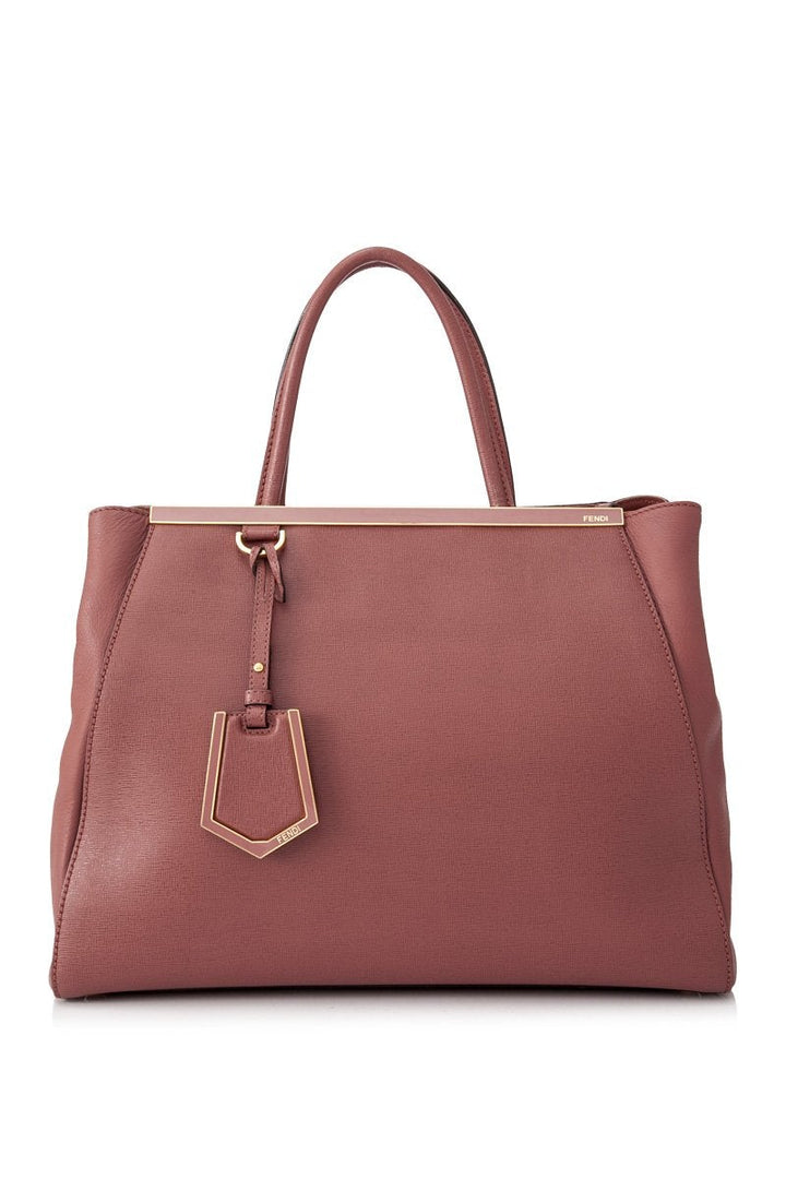 Pre-Loved Fendi Red Calf Leather 2Jours Satchel Italy