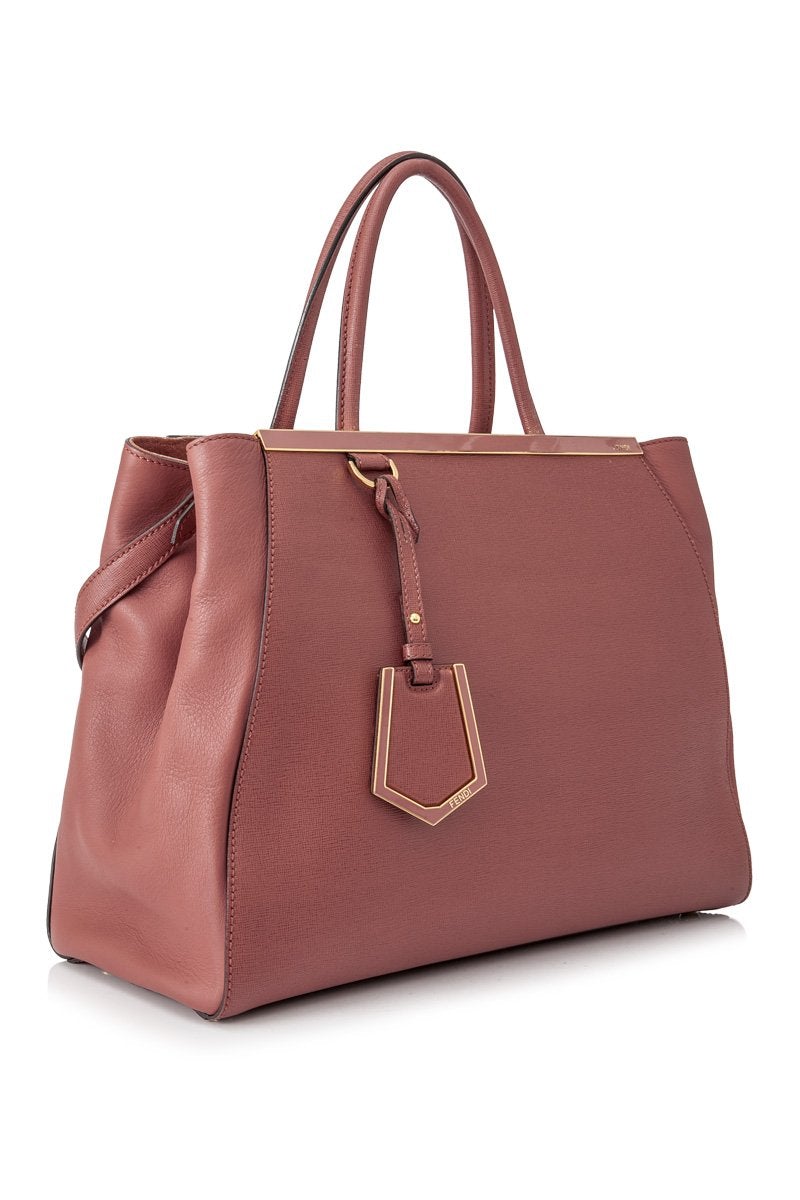 Pre-Loved Fendi Red Calf Leather 2Jours Satchel Italy