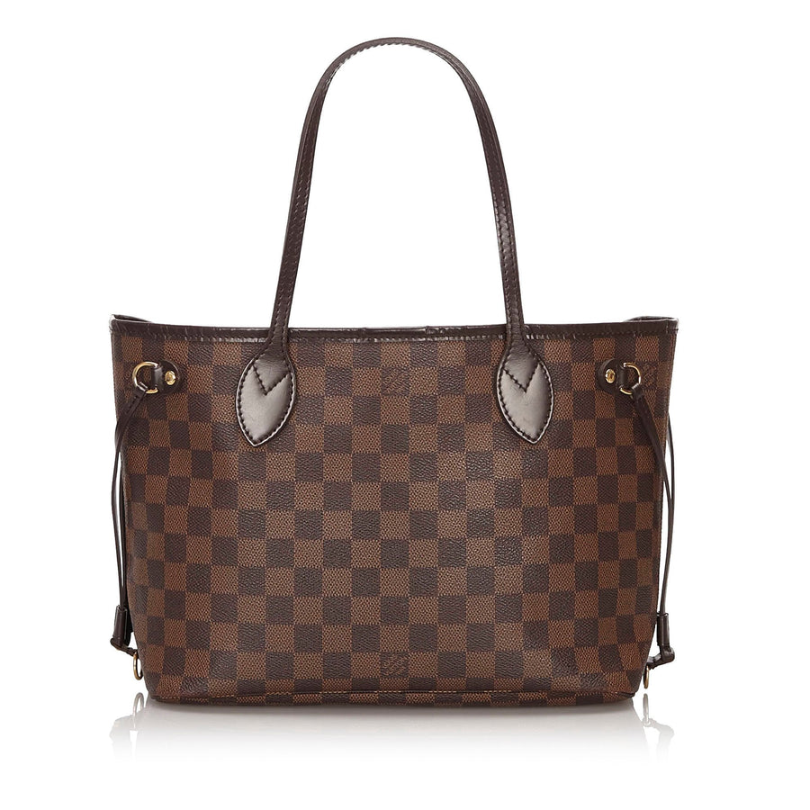 Pre-Loved Louis Vuitton Brown Damier Ebene Neverfull PM France