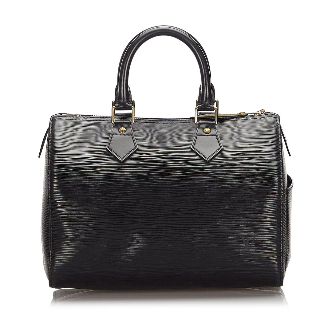Pre-Loved Louis Vuitton Black Epi Leather Speedy 25 FRANCE