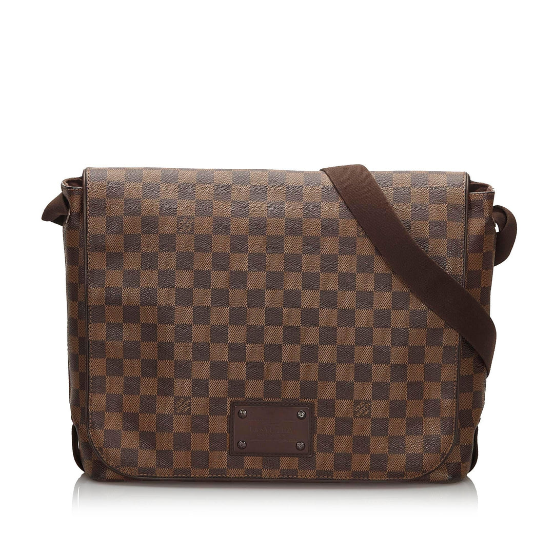 Pre-Loved Louis Vuitton Brown Damier Canvas Brooklyn MM Spain