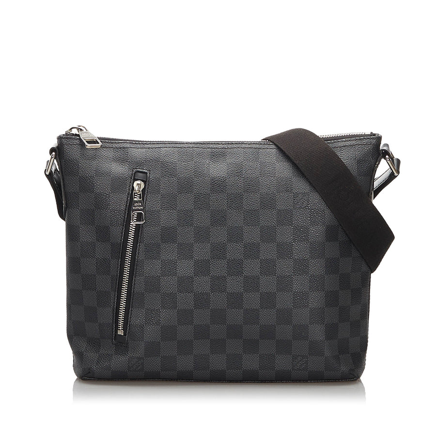 Pre-Loved Louis Vuitton Black Damier Canvas Graphite Mick PM France
