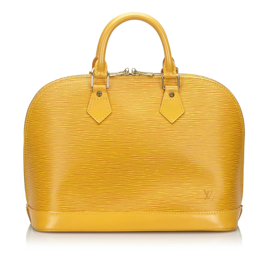 Pre-Loved Louis Vuitton Yellow Epi Leather Alma PM France