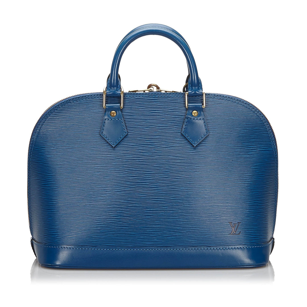 Pre-Loved Louis Vuitton Blue Epi Leather Alma PM France