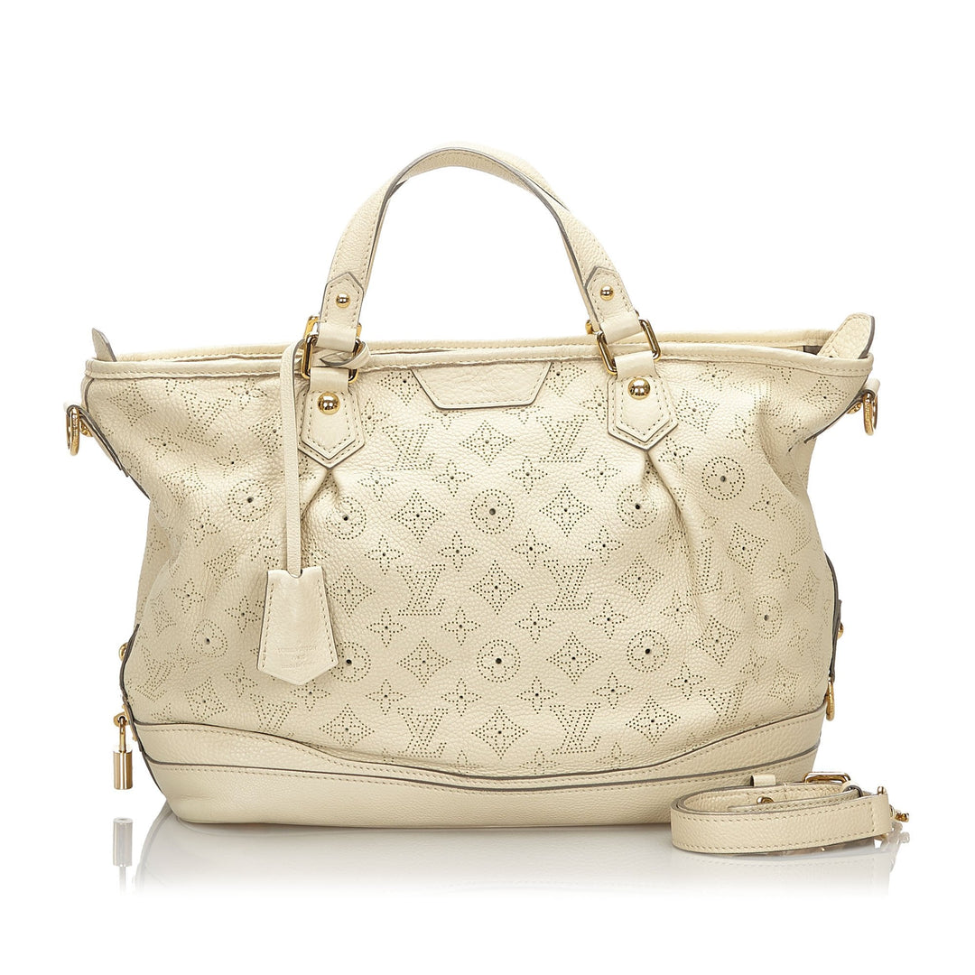 Pre-Loved Louis Vuitton White Others Leather Mahina Stellar PM France