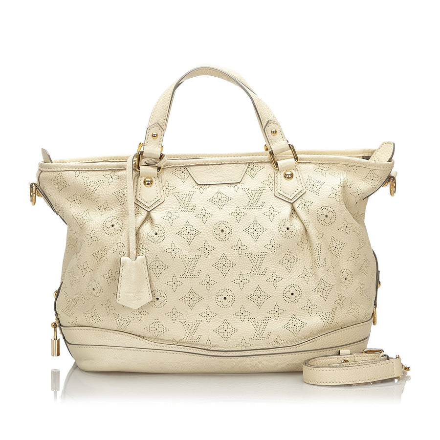 Pre-Loved Louis Vuitton White Others Leather Mahina Stellar PM France