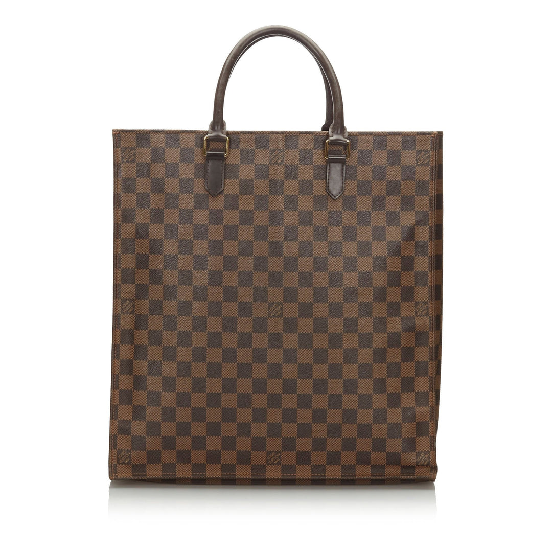 Pre-Loved Louis Vuitton Brown Damier Canvas Ebene Sac Plat PM France