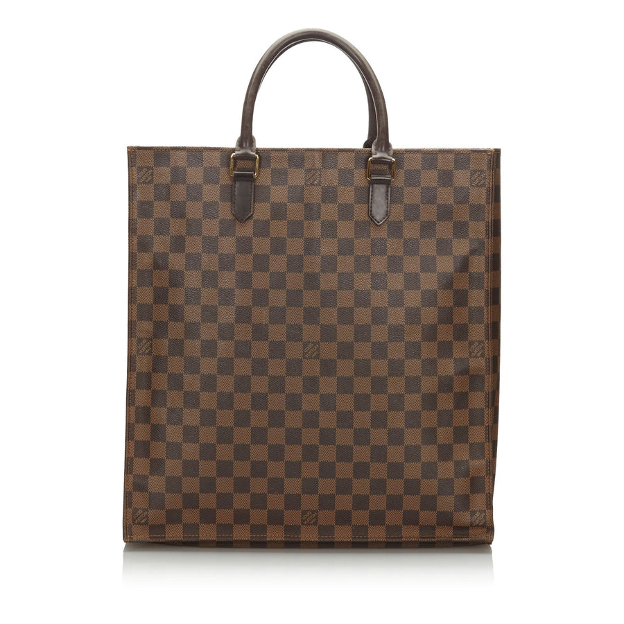 Pre-Loved Louis Vuitton Brown Damier Canvas Ebene Sac Plat PM France