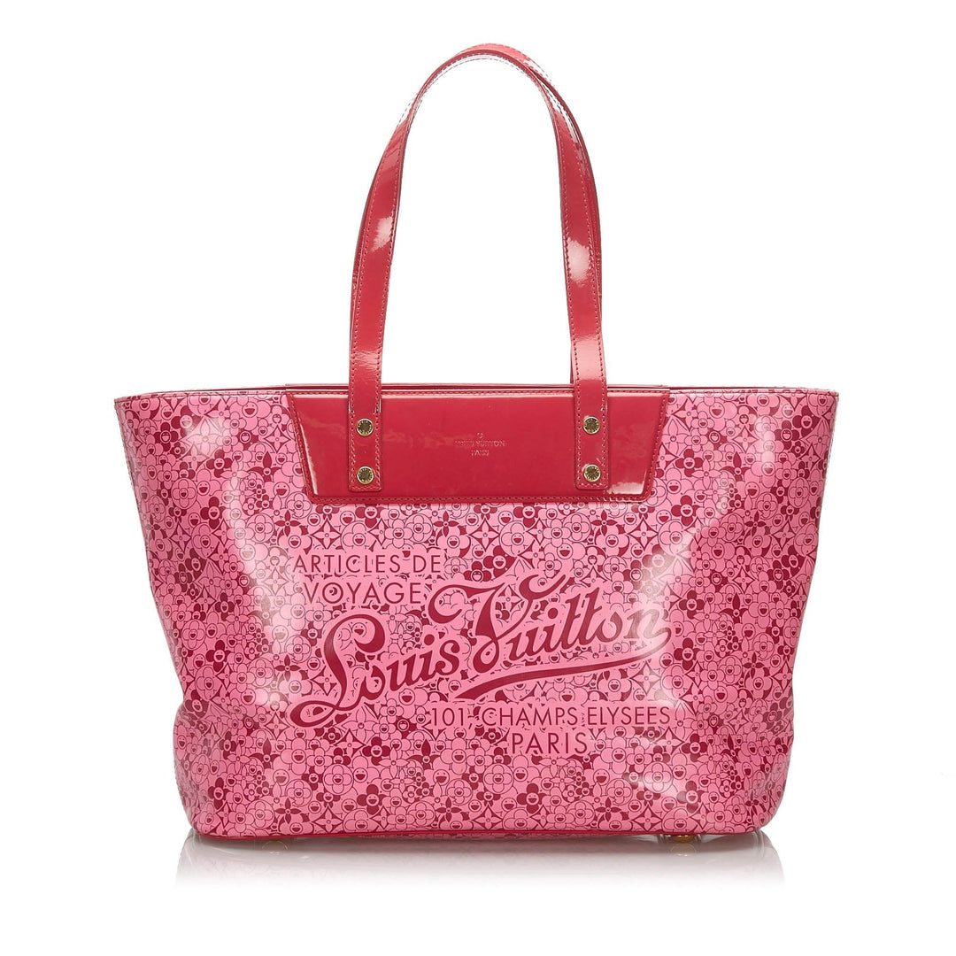 Pre-Loved Louis Vuitton Pink PVC Plastic Cosmic Blossom PM Italy