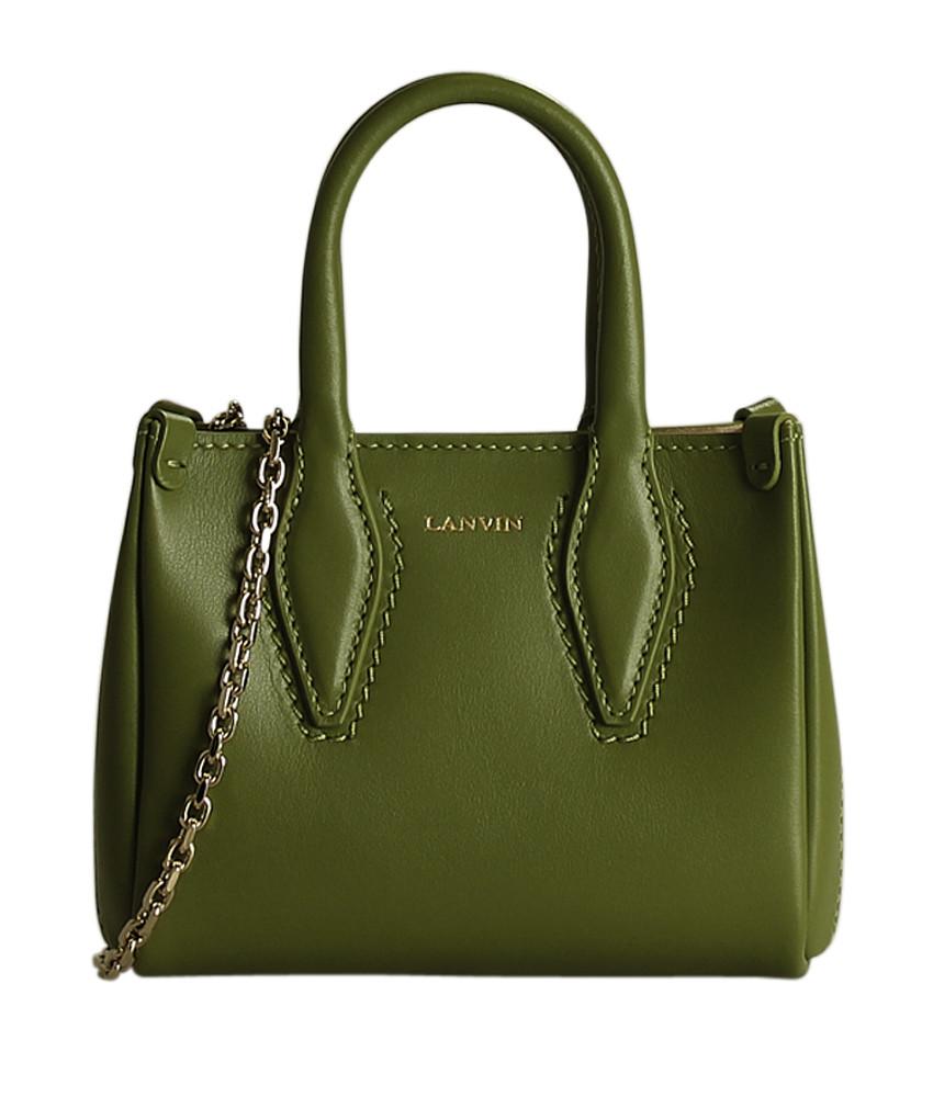 Lanvin Micro Journee Green Leather 2- Way Bag
