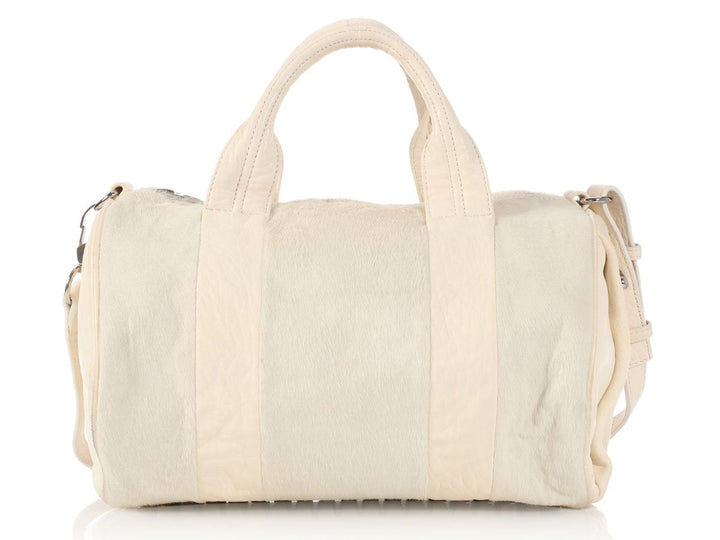 Alexander Wang White Pony Hair Rocco