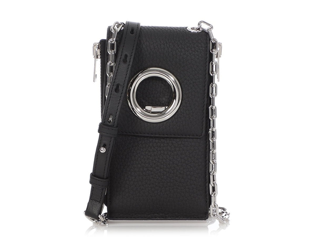 Alexander Wang Black Riot Wallet on a Chain