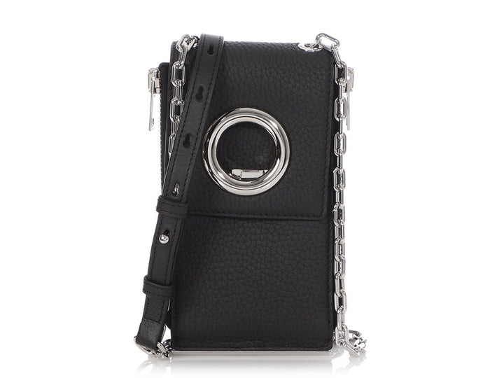 Alexander Wang Black Riot Wallet on a Chain
