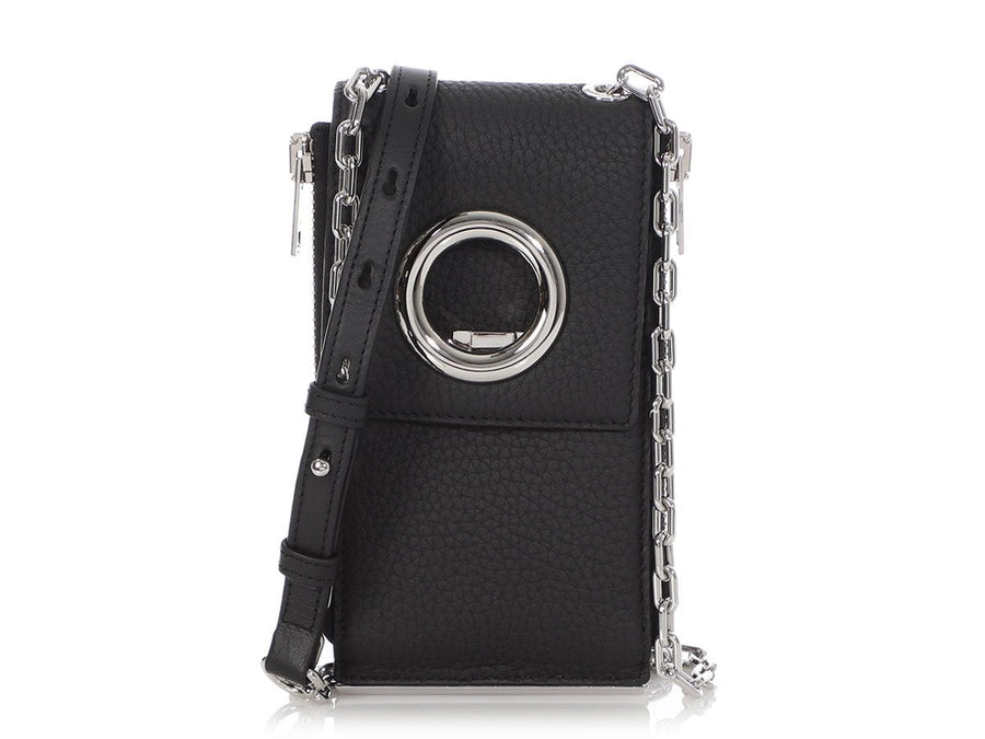 Alexander Wang Black Riot Wallet on a Chain