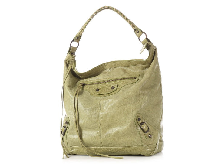 Balenciaga 2010 Classic Olive Perforated Day