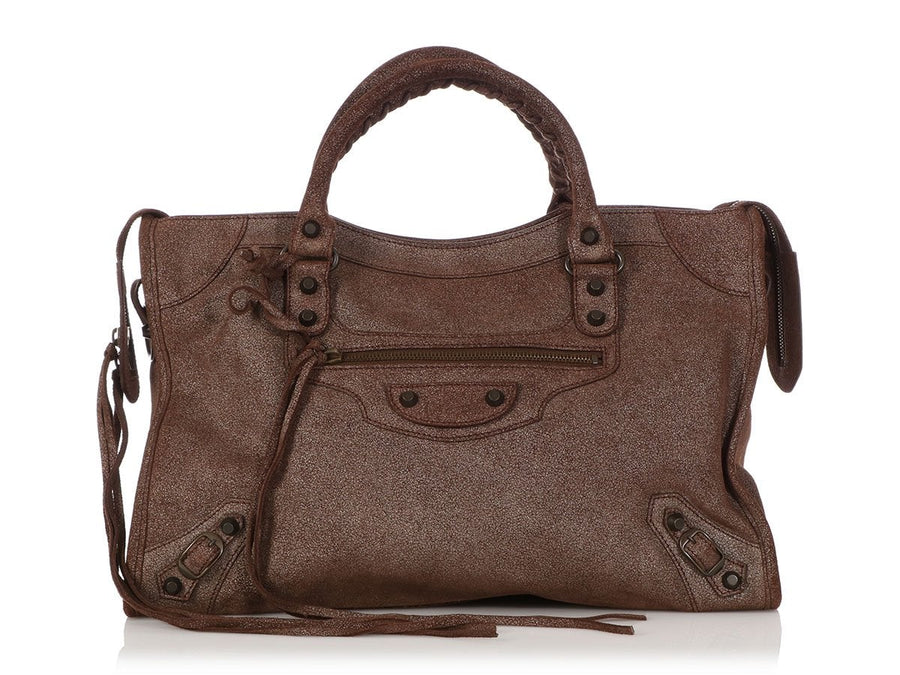 Balenciaga Limited Edition Bronze Calfskin Classic City