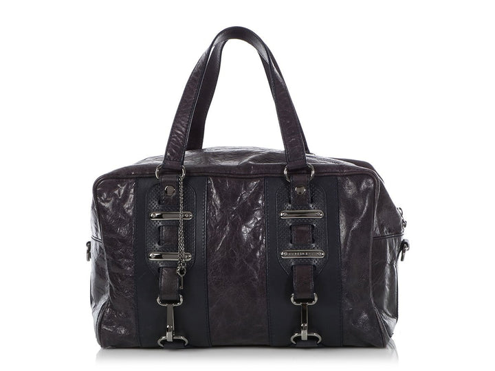 Balenciaga Purple Chèvre Hook Bag