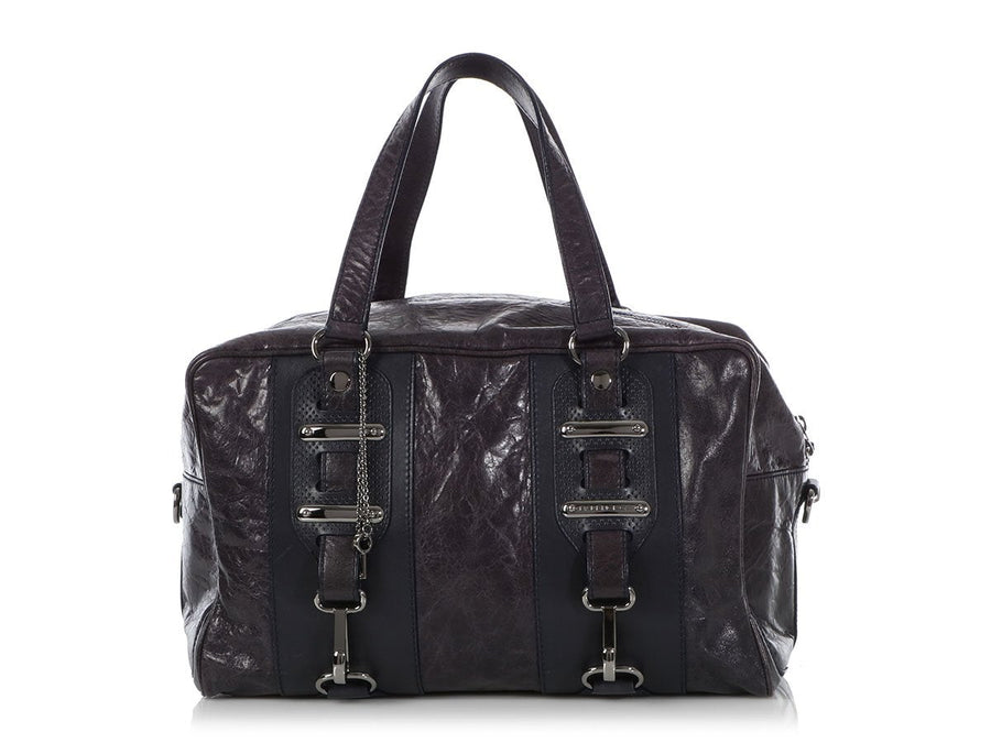 Balenciaga Purple Chèvre Hook Bag