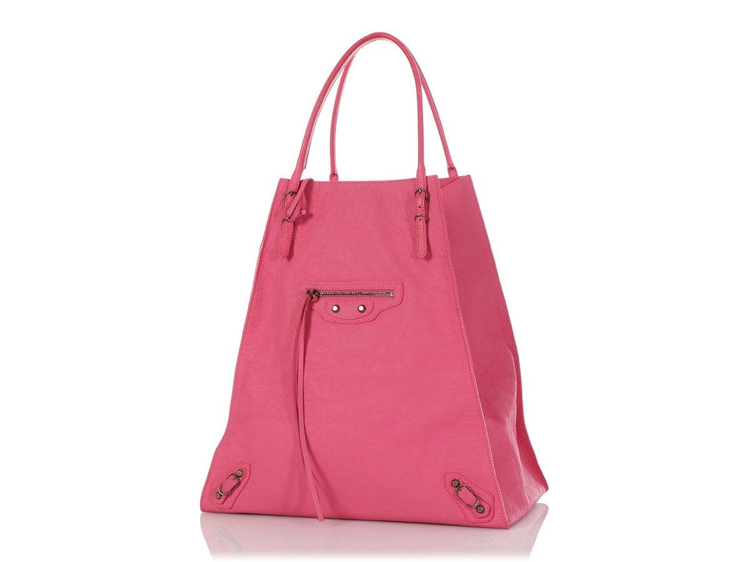 Balenciaga 2013 Pink Papier Basket Tote