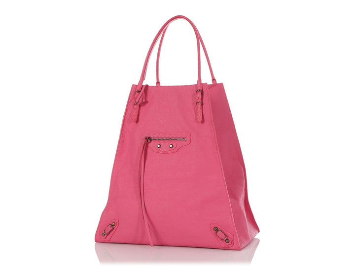 Balenciaga 2013 Pink Papier Basket Tote