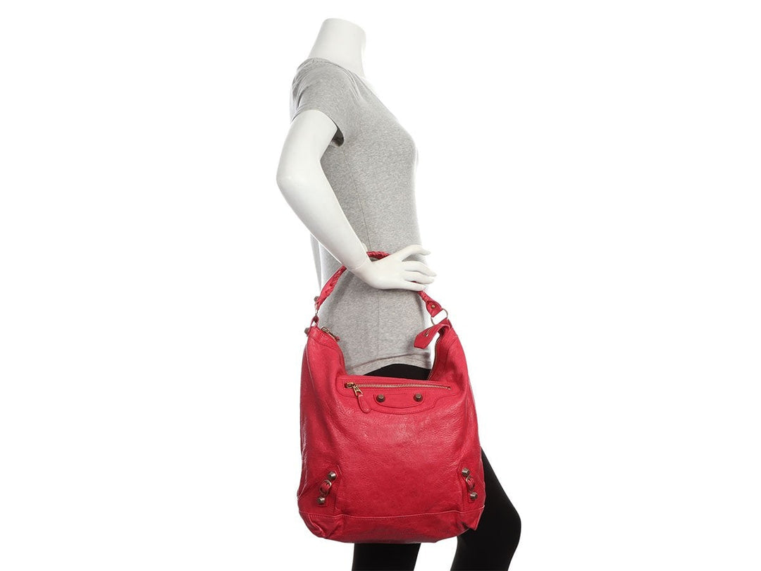 Balenciaga 2012 Rose Thulian Agneau Rose Gold Day