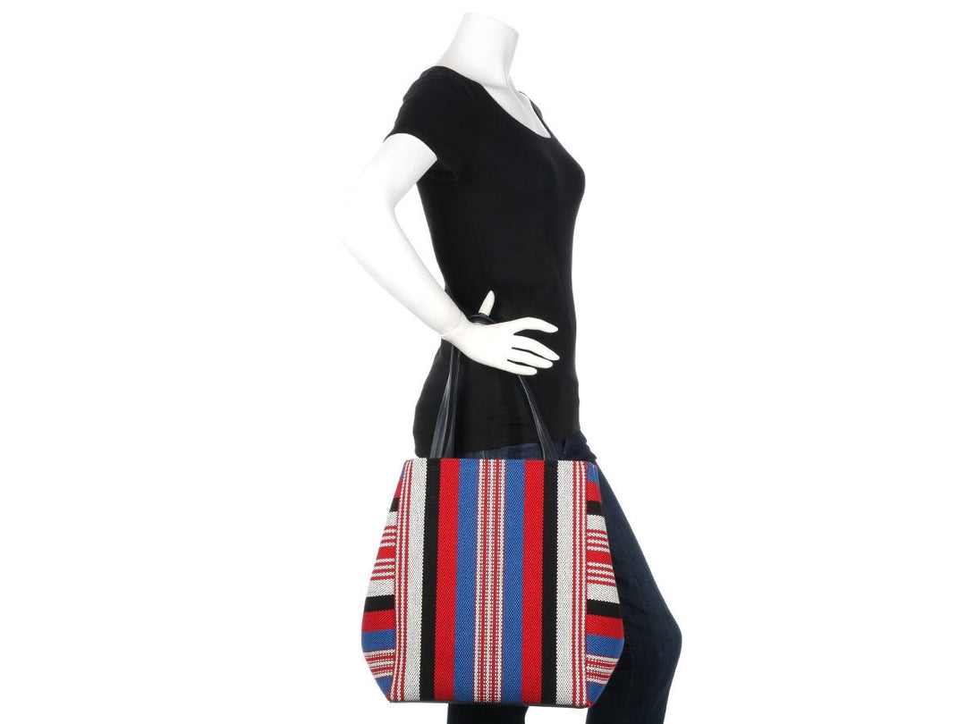 Céline Medium Woven Phantom Cabas