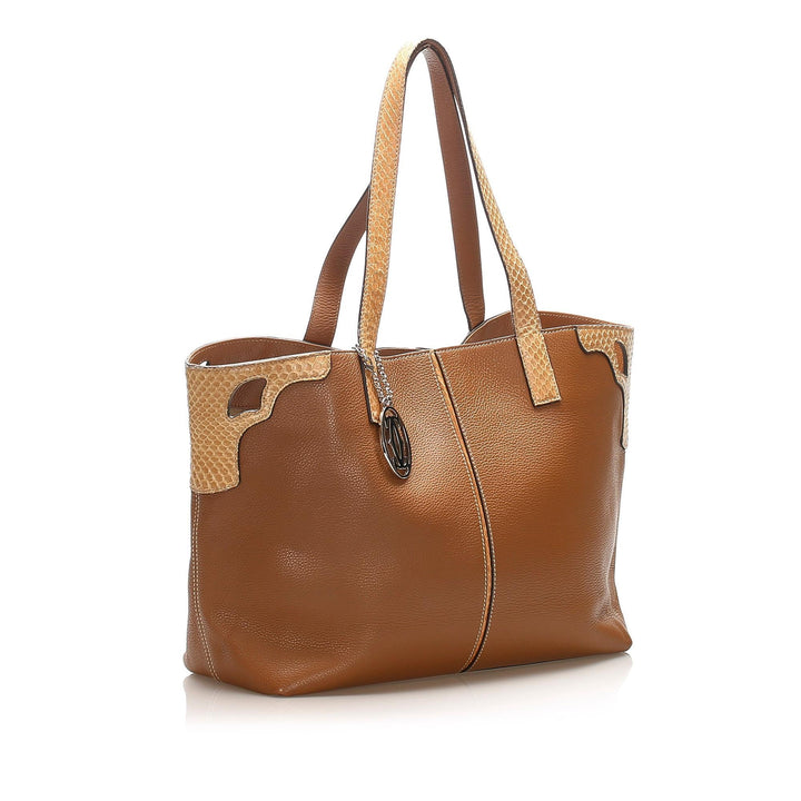 Cartier Marcello Leather Tote Bag (SHG-15135)