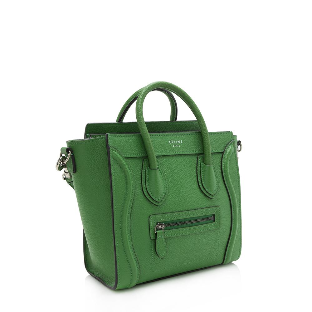 Celine Grained Calfskin Nano Luggage Tote (SHF-11724)