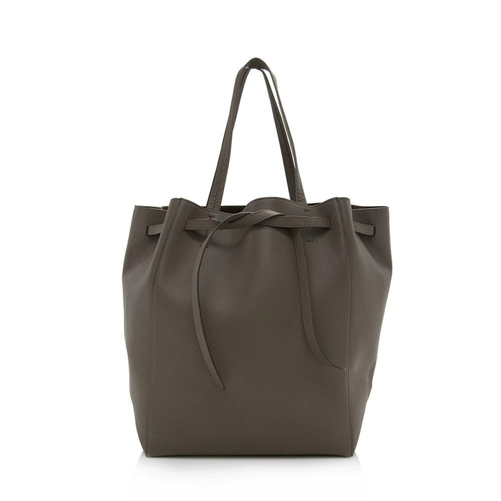 Celine Leather Cabas Phantom Medium Tote (SHF-14339)