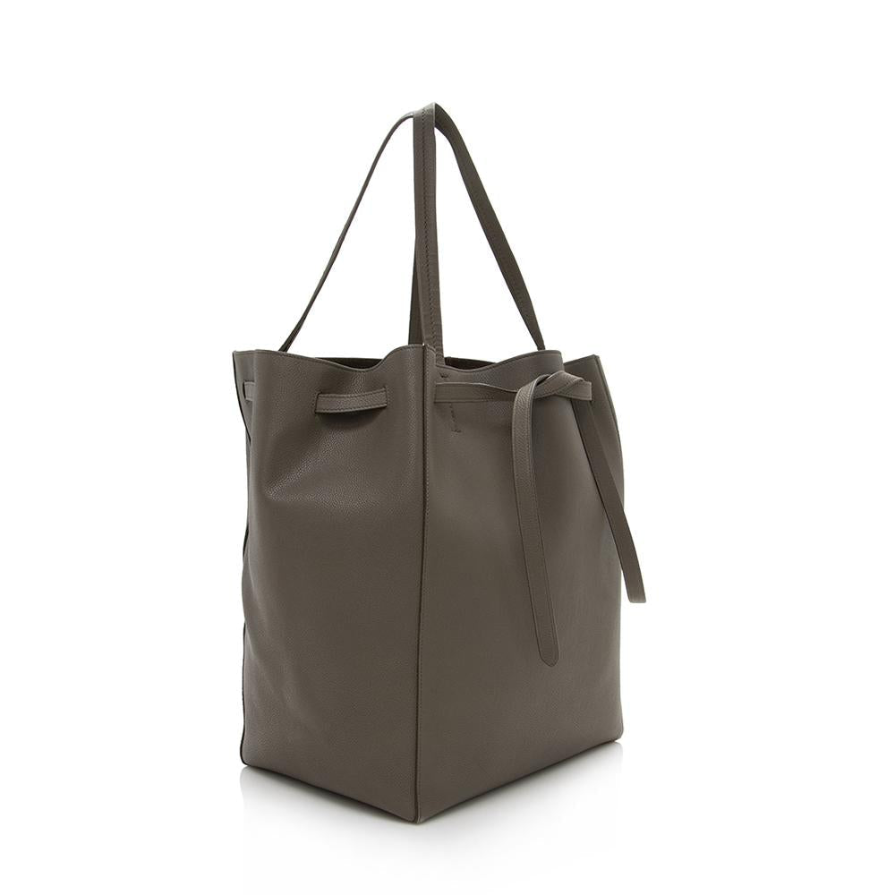 Celine Leather Cabas Phantom Medium Tote (SHF-14339)