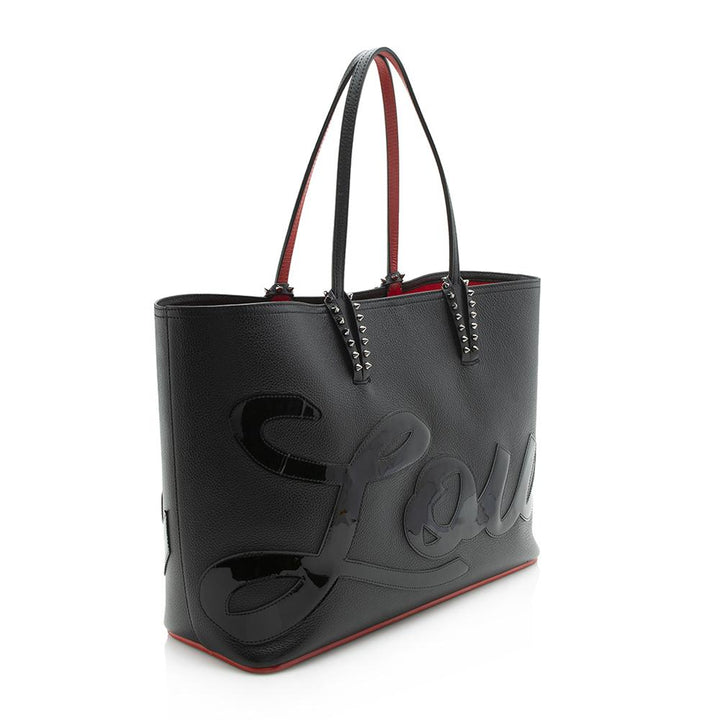 Christian Louboutin Leather Cabata Logo Tote (SHF-11905)