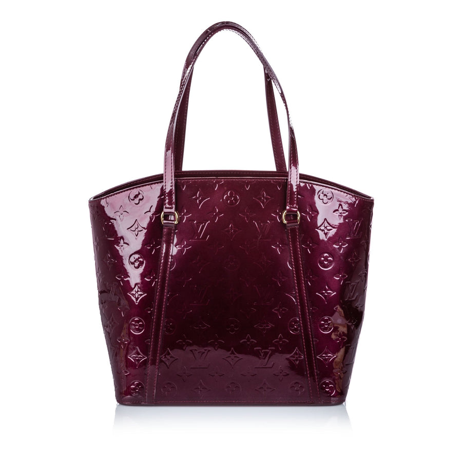 Pre-Loved Louis Vuitton Purple Vernis Leather Avalon MM Frane